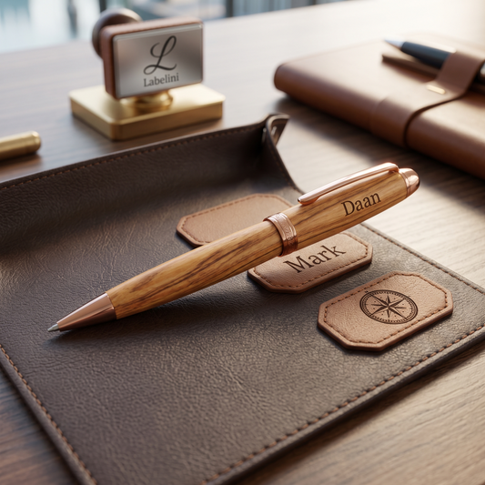 Luxe Gepersonaliseerde Houten Pen – Labelini Edition